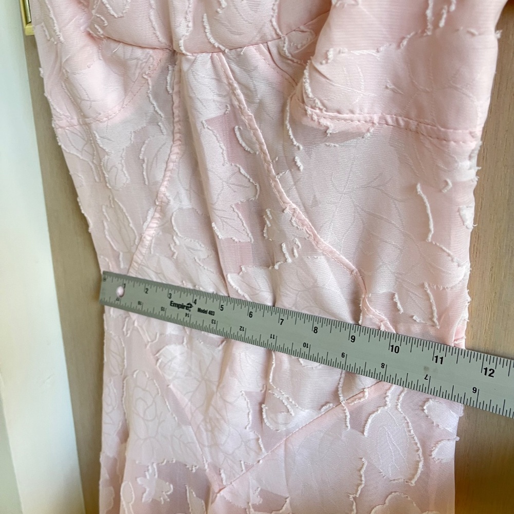 Loveshack Fancy Strapless Pink Long Mermaid Dainty Dress - Picture 7 of 8